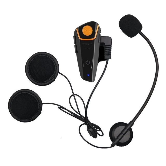 Oreillette Bluetooth Avec Microphone Pour Casque De Moto, Appareil De  Communication Pour Casque - Écouteurs Pour Casque - AliExpress