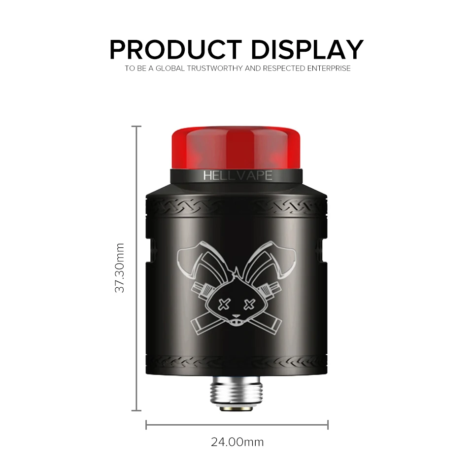 Hellvape Dead Rabbit V2 RDA 24 мм Диаметр бака с Vandy Vape vwell G10 коробка мод атомайзер против Dead Rabbit RDA