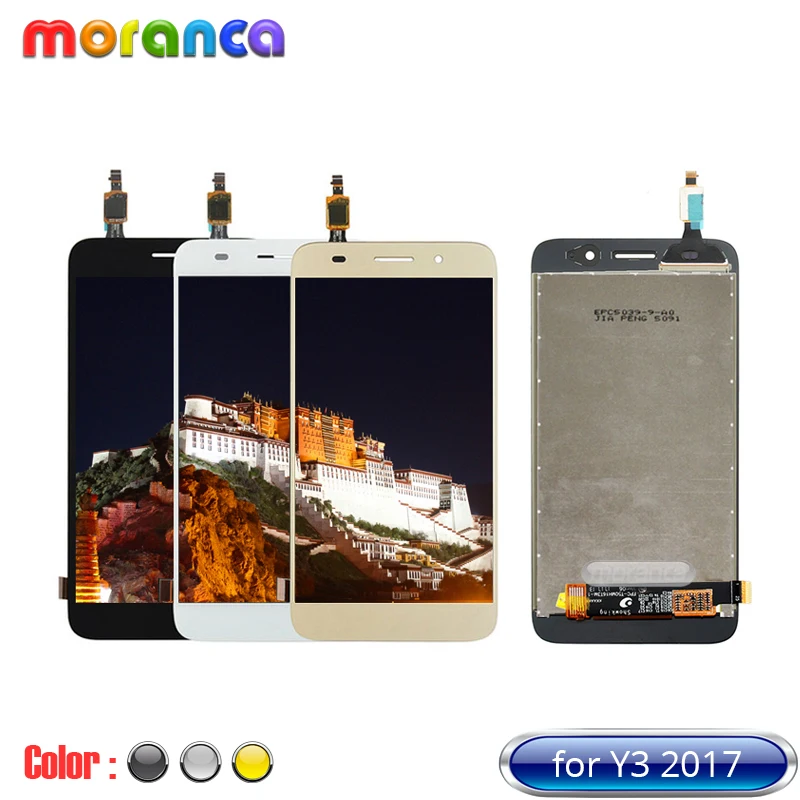 

100% Tested AAA Grade Quality Mobile Phone LCD Display for Huawei y3 2017 y5 lite 2017 lcd assembly With Touch Screen Digitizer