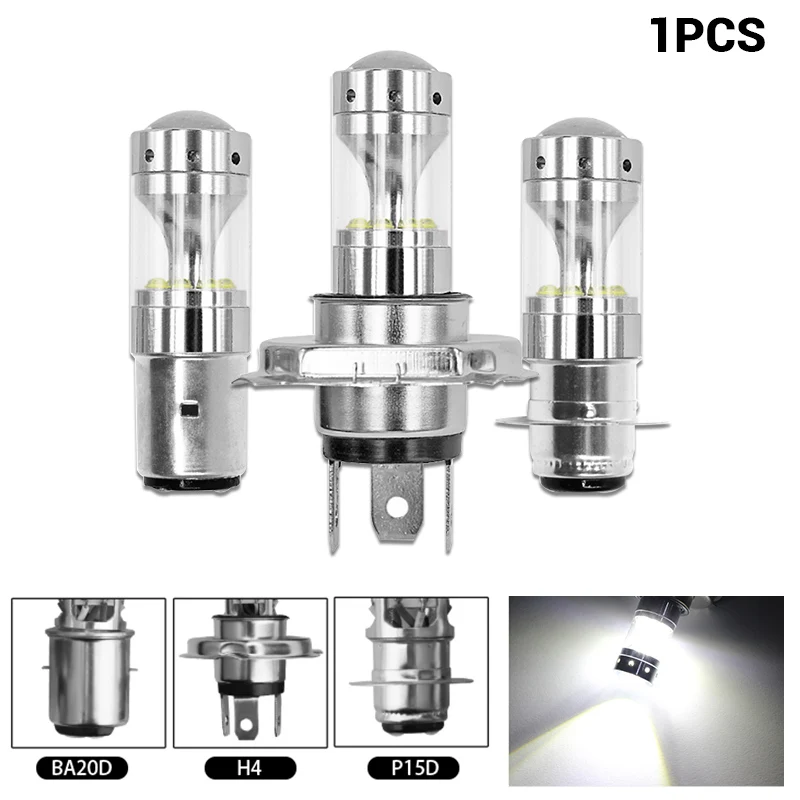 

DERI 2pcs H4 9003 HB2 60W LED Motorcycle Headlight Bulb HID Hi/Low Beam 6500K ampoule led moto Light Bulbs Moto Accessories