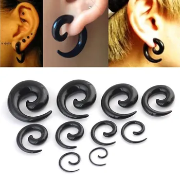 

14Pcs Acrylic Spiral Ear Plug Stretching Tapers Body Jewelry Wholesale Acrylic Ear Tapers Fake Ear Expander Tunnel Set Kit
