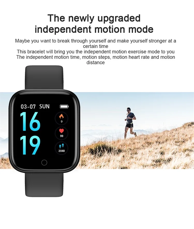 T80 Smart watch Blood Pressure Heart Rate Monitor SmartWatch Waterproof Sport Band Activity Fitness Tracker Clock Men Women Watch (6)