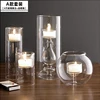 European Style Glass Candle holder  Creative Home Decoration Romantic Wedding Home Decor Hotel Birthday Candle holders ► Photo 3/6
