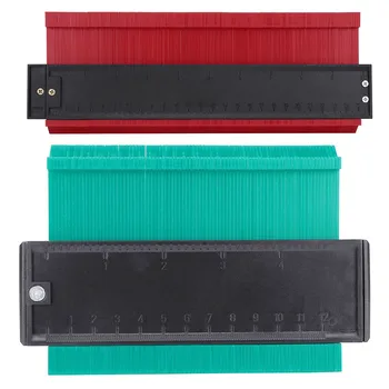 

5/10Inch Plastic Gauge Contour Profile Copy Gauge Duplicator Standard Wood Marking Tool Tiling Laminate Tiles General Tools 2pcs