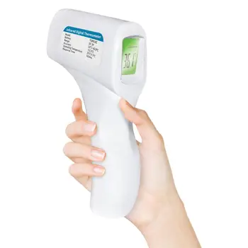 

In Stock Electronic Thermometer Non-contact Infrared Ear Forehead Thermometer with LCD Display for Baby Child Adult #35