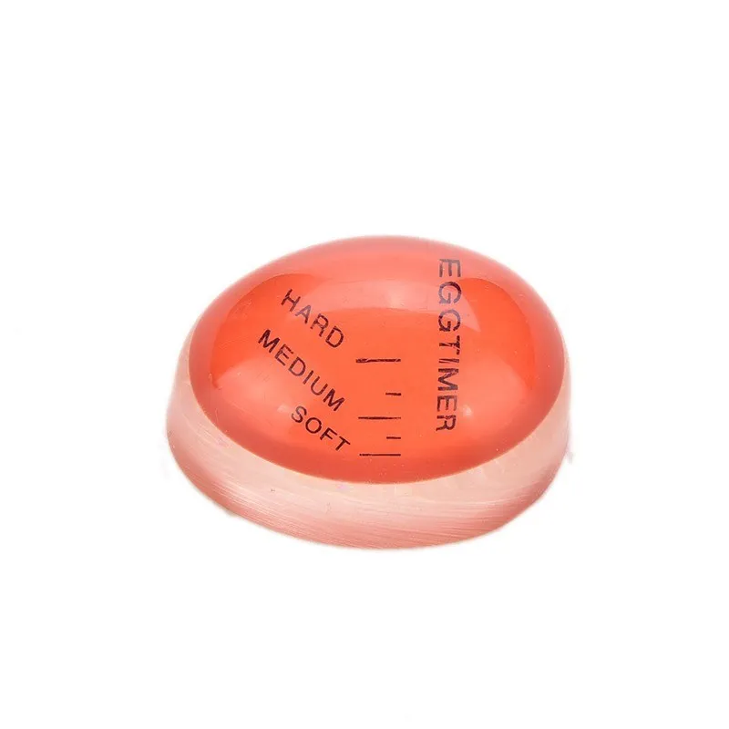 1pcs Egg Perfect Color Changing Timer Yummy Soft Hard Boiled Eggs Cooking Kitchen Eco-Friendly Resin Egg Timer Red timer tools