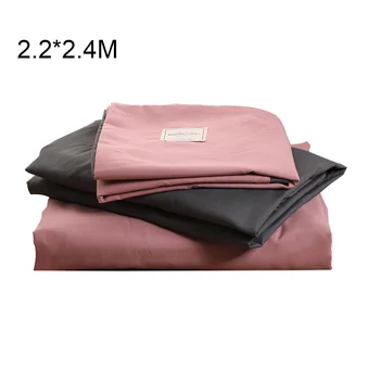 

4pcs Comfortable Warm Double Colors Bed Sheet Pillowcases Modern Thickened Polyester Patchwork Duvet Cover Set Autumn Winter