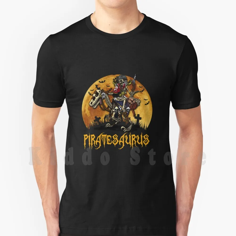 Piratesaurus Pirate Dinosaur T-Rex Halloween T Shirt Stampa Per Uomo Cotone New Cool Tee Pirate Lovers Funny Pirate Pirate