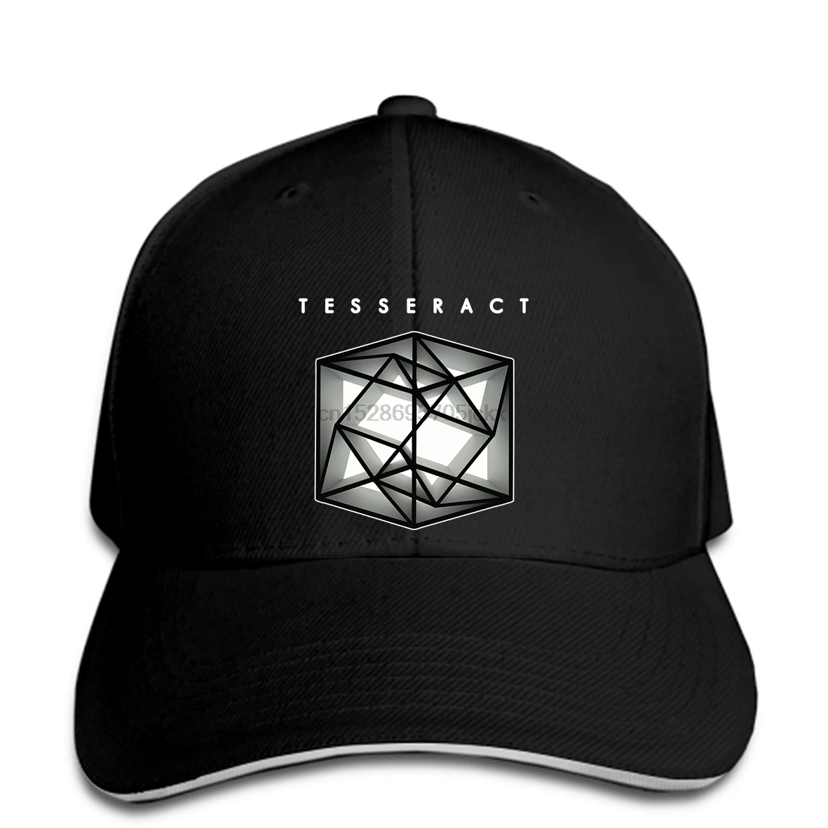 Новинка, Мужская Черная бейсбольная кепка Tesseract с металлическим логотипом рок-группы, мужская бейсбольная Кепка snapback, остроконечная Кепка