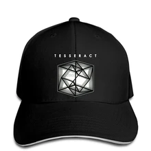 Новинка, Мужская Черная бейсбольная кепка Tesseract с металлическим логотипом рок-группы, мужская бейсбольная Кепка snapback, остроконечная Кепка