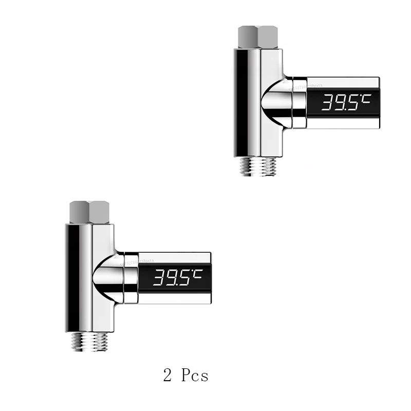 Xiaomi Youpin светодиодный цифровой дисплей термометр визуальный Душ водонепроницаемый цифровой тестер воды монитор для дома сад детский душ - Цвет: 2 Pcs