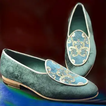 

Handmade Mixed Colors Pu Leather Shoes Men Formal Shoes Loafers Casual Shoes Men Slip-on Shoes New Style Shallow Shoes HA0010