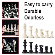 Компактный размер 65 мм 32 средневековые шахматные фигуры/Пластиковые полные шахматы международные слова шахматы развлечения