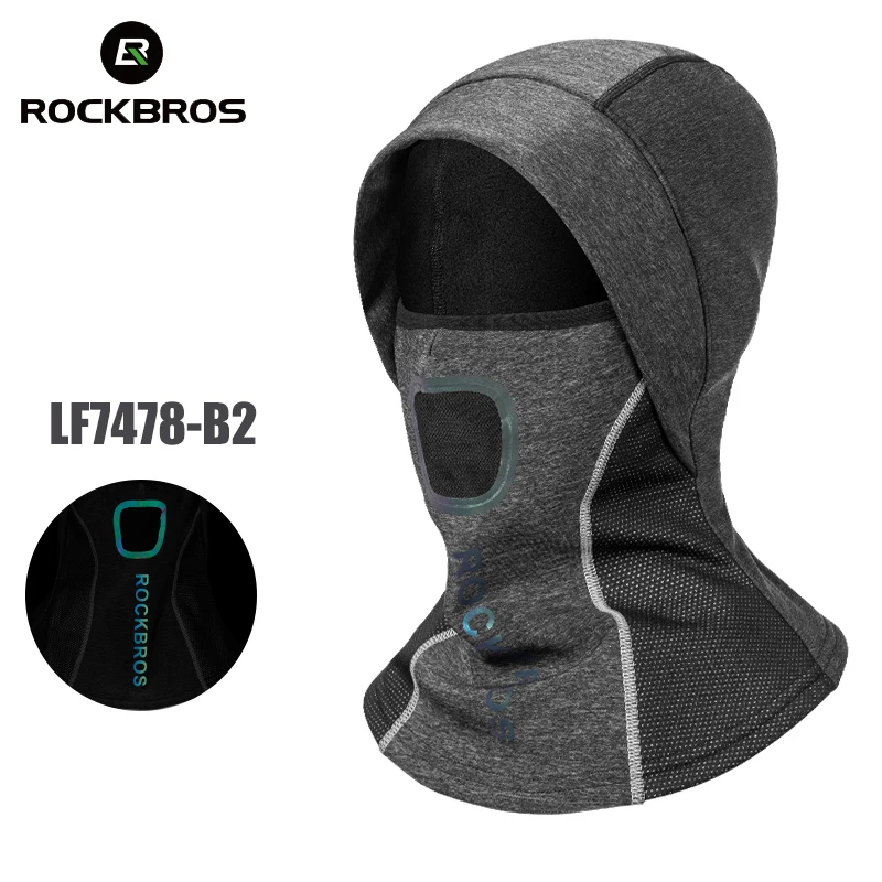 

ROCKBROS Cycling Winter Half Face Mask Cycling Skiing Snowboard Sport Face Mask Thermal Fleece Neck Warmer Balaclava Ski Mask