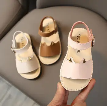 

Girls Sandals Summer Bow Cut-outs Flat Beach Sandals Kids Girls Princess Shoes Soft Sole Toddler Girls Sandals Size21-30