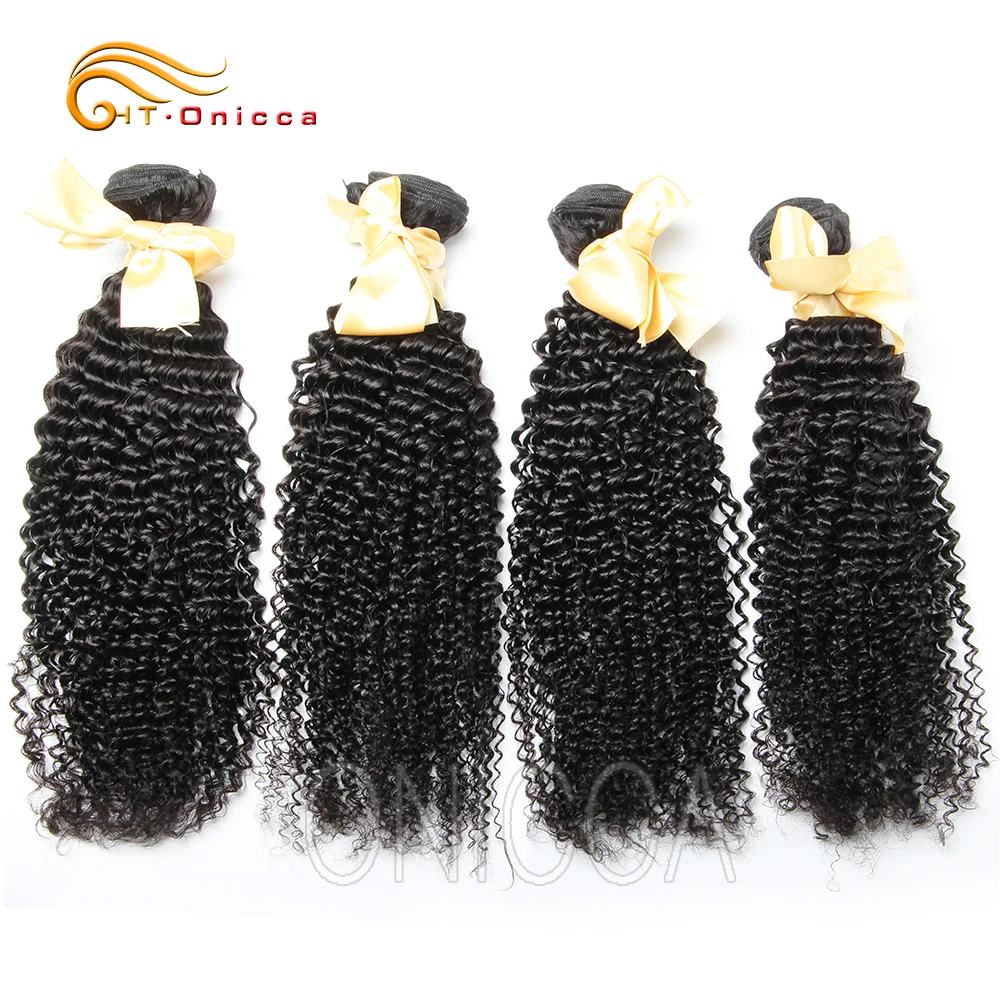 Kinky Curly 4 пряди индийские волосы пряди 8-28 дюймов Пряди remy волосы для наращивания человеческие волосы пряди не проливаются Htonicca