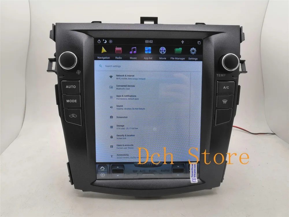 10,4 ''вертикальный экран Tesla стиль Android 8,1 автомобильный DVD gps для Toyota Corolla 2006 2007 2008 2009 2010 2011 2012 2013 ips радио