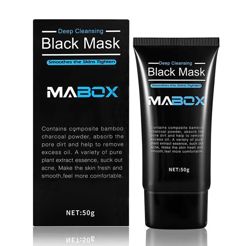 50ml Professional Deep Cleansing Moisturizer Face Mask for Men Women Blackhead Remover Peel Off Face Black Mask Men Beauty