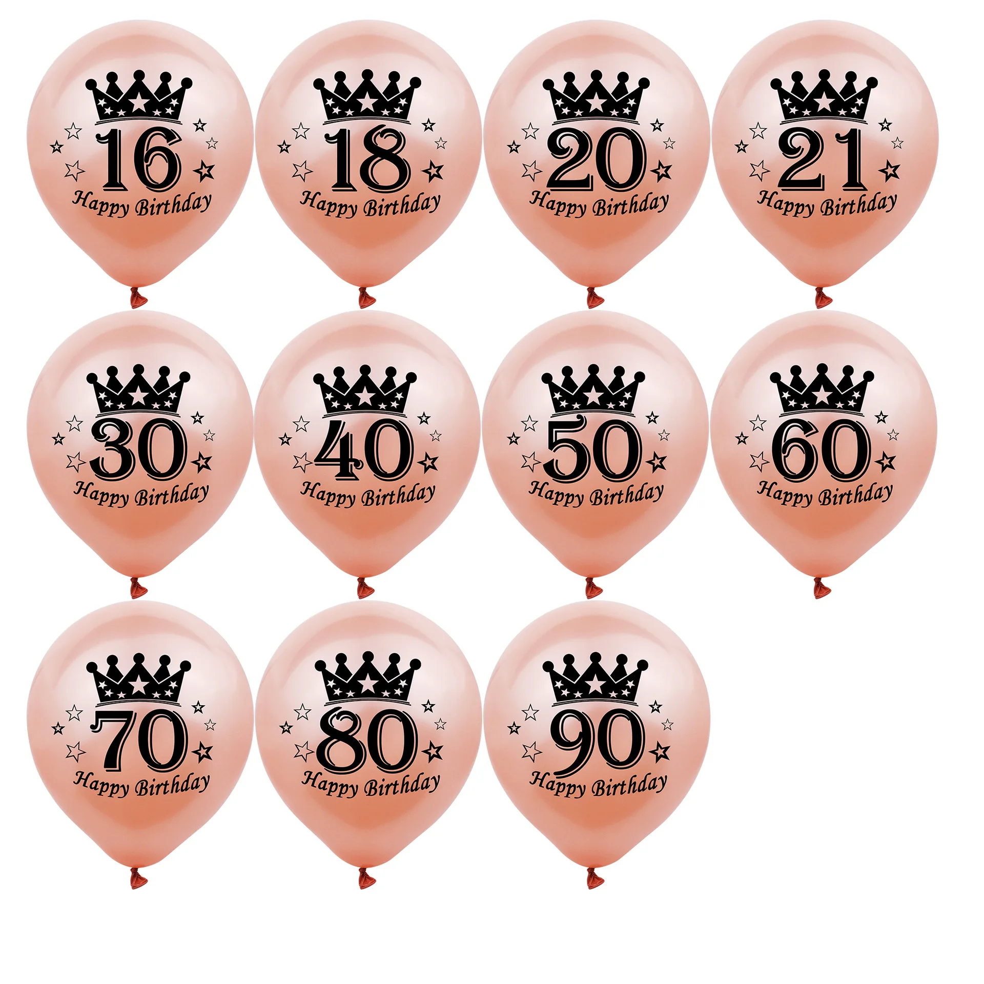 10 шт. латексные воздушные шары с конфетти 30/40/50/60 лет|Воздушные и аксессуары| |