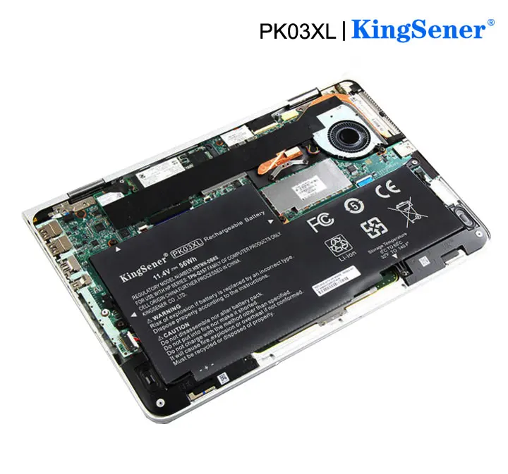 KingSener, новинка, PK03XL, Аккумулятор для ноутбука hp Spectre Pro X360 Spectre 13 HSTNN-DB6S, 6789116-005, 11,4 в, 56WH,, 2 года