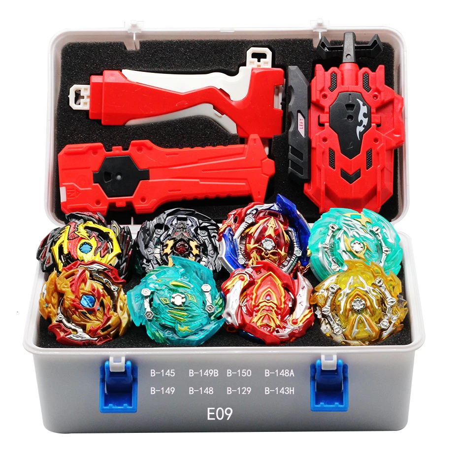 TAKARA TOMY Beyblade Burst набор новое сочетание Beyblades Арена Bayblade Металл Fusion 4d с пусковым устройством вращающиеся верхние игрушки - Цвет: E09