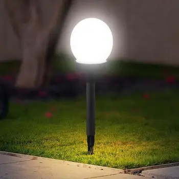 

Outdoor Solar-powered LED Lawn Light Ball Bulb Waterproof Night Light Garden Lamp Decoration Light Sensor 2PCS/Set