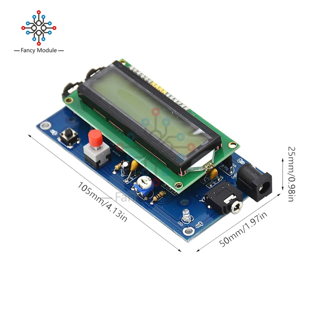 Diymore радиоприемник Эфирное CW декодер код Морзе модуль транслятора Морзе с 1601 ЖК-дисплей DC 7-12 В