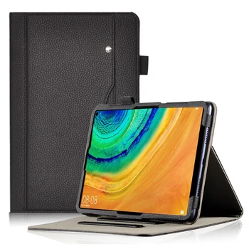 

For Huawei Matepad Pro 10.8 Inch Tablet Case PU Leather Full Protection Drop-proof Tablet Protector Cover with Hand Strap