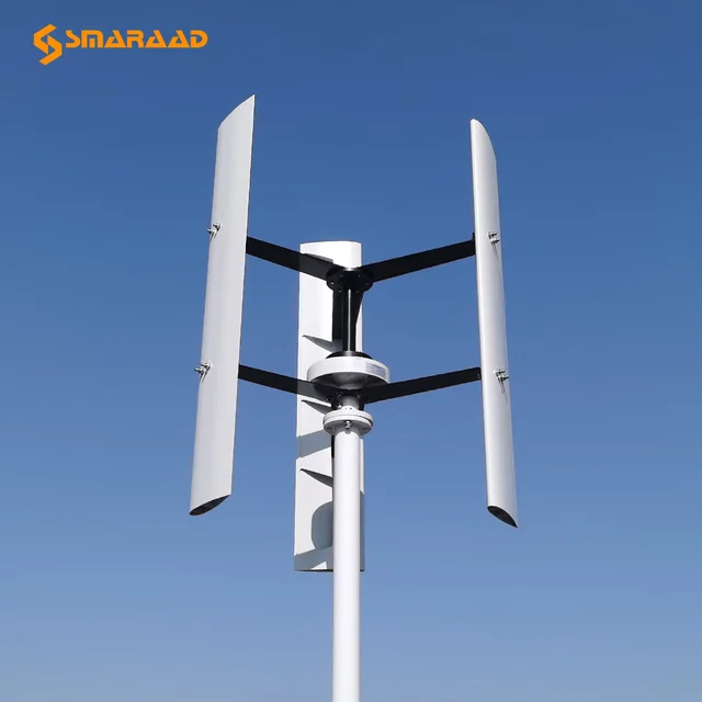 New energy windmill 1000W vertical axis permanent magnet magnetic levitation wind generator 24V 48V, small factory farm 2