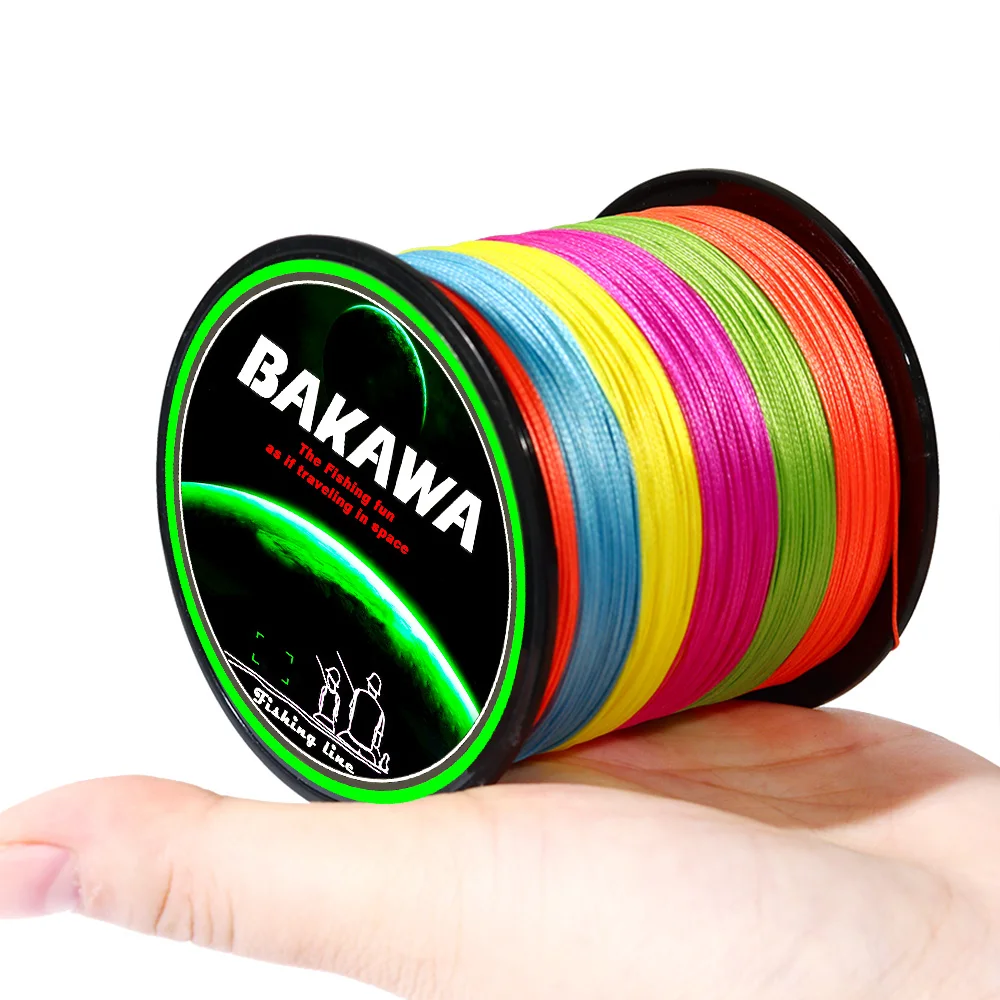 BAKAWA PE 4 нити плетеная леска японская супер многонитевая соленая 300 м 500 1000