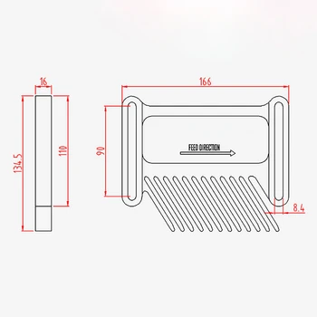 

166mm Feather Loc Board Engraving Machine Featherboards Miter Gauge Slot Woodwork Tool High Quality