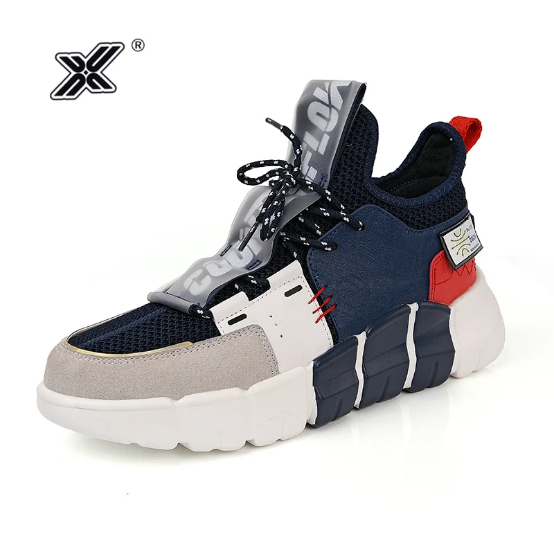 Мужские кроссовки на платформе X дышащая сетчатая Уличная обувь Повседневные