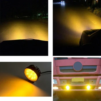 

Amber Car Light LED Work Light Spot Offroad Driving Fog Lamp 2pcs High quality