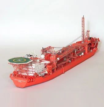 

1:400 Norwegian FPSO offshore floating production storage tank paper model ship model manual DIY paper art