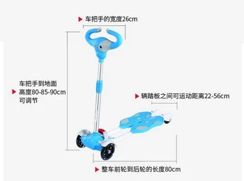 

toy sports Children Bicicleta Scooter Toys 4 Wheels Outdoor Kid Bike Car Slide Ride On Toy Adjustable Height 2020