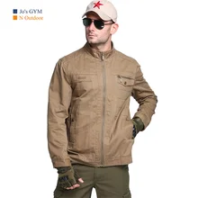 Уличная Военная охотничья куртка мужская из хлопка размера плюс мульти-карман повседневные тактические пальто качественные дышащие спортивные походные куртки