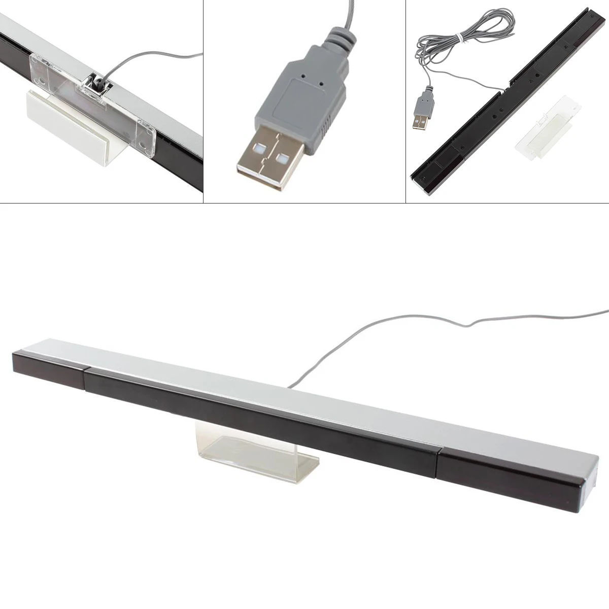 

USB проводной сенсорный бар приемник игровые консоли аксессуары Проводной инфракрасный с USB-кабелем для Wiil U