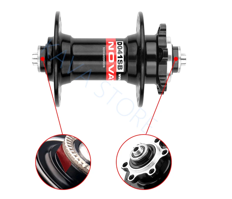 Novatec Moyeu Arrière D412CB-X12-11S, Argenté | Bikeinn