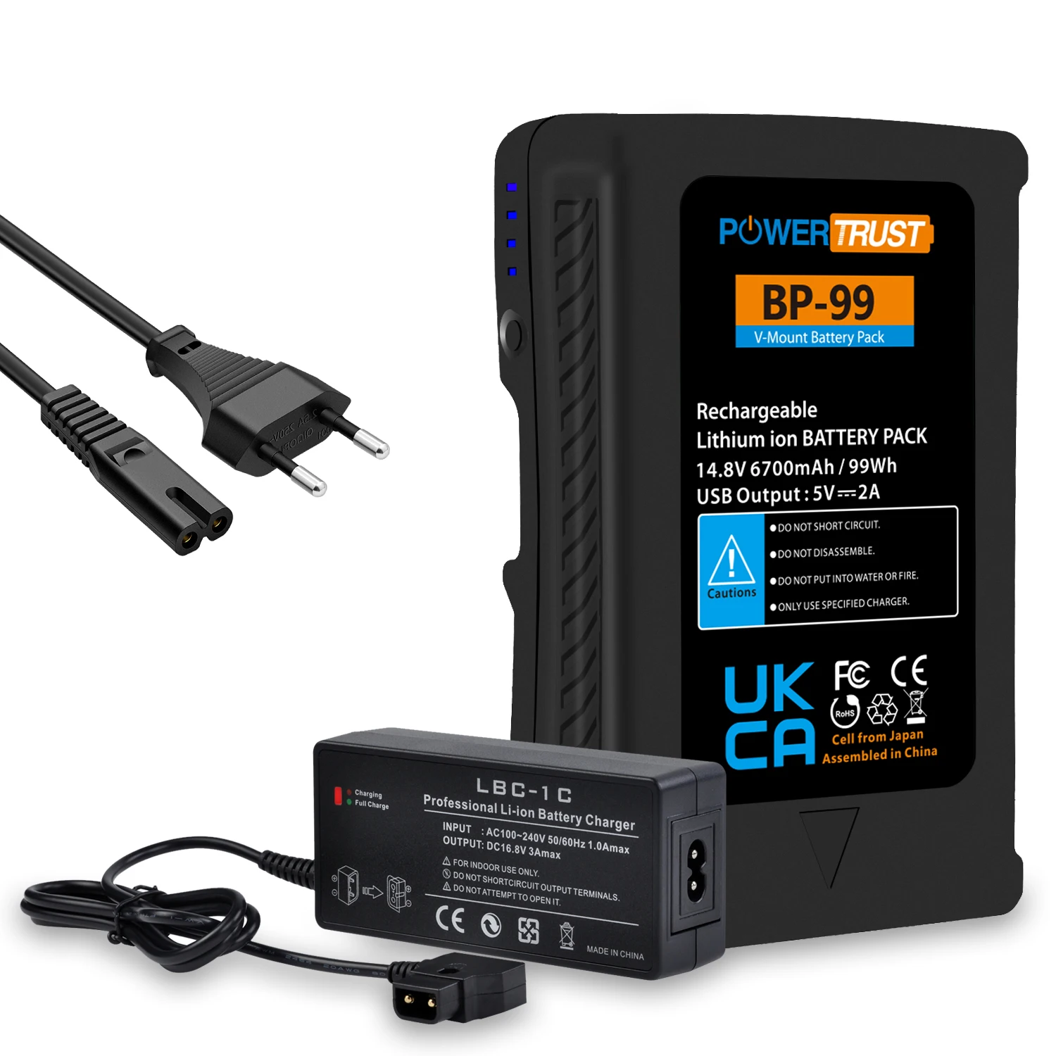 Batteria V-Lock Del Supporto Di Bp-99 99Wh V Per La Luce Principale Di Trasmissione Delle Videocamere Di Digital Di Pmw-Ex3 Di Ex330K Di Sony Hvr-S270