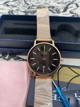 LIGE-Reloj de pulsera con correa de malla de oro rosa para mujer, accesorio de lujo, resistente al agua, de marca superior, 2020