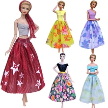 Best Price NKMix Style Newest Doll Dress Handmade Clothes Top Fashion Dress For Barbie Noble Doll Skirt Accessories Girls' Gift Toys JJ Best Price NKMix Style Newest Doll Dress Handmade Clothes Top Fashion Dress For Barbie Noble Doll Skirt Accessories Girls' Gift Toys JJ