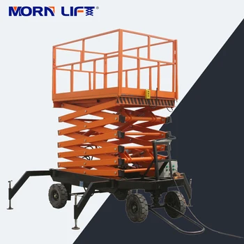 Cheap Battery Powered Scissor Lift 10m Man Lift Hydraulic Electric Lift