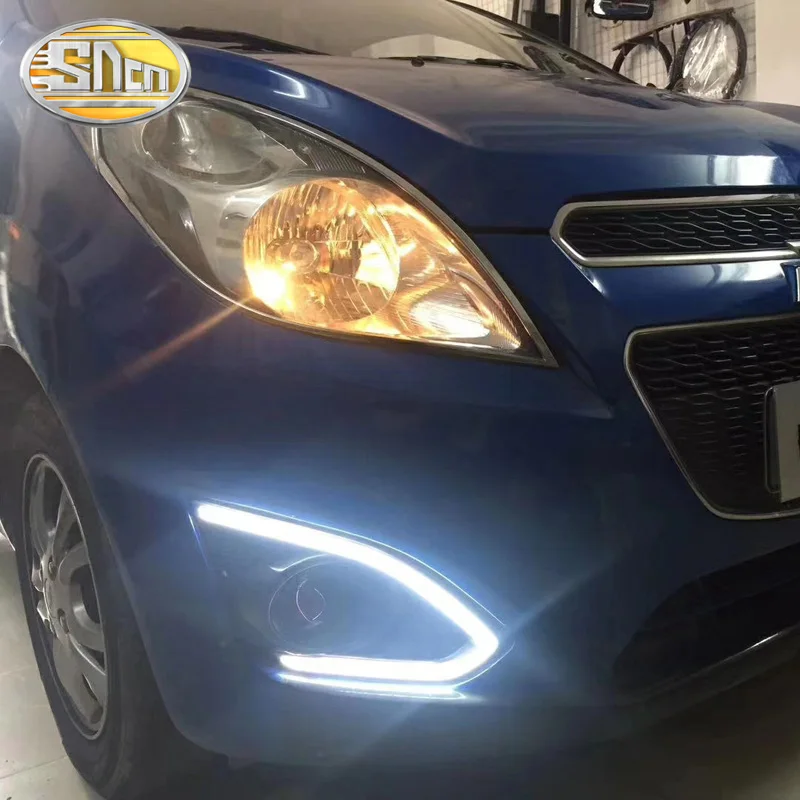 Светодиодные Drl для Chevrolet Spark 2013-205 дневные ходовые огни Противотуманные фары
