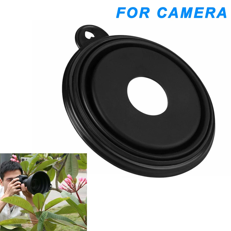 

Flexible Telescopic Lens Hood Removing Glares By Day And Reflections By Night Silicone SGA998