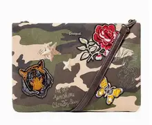 

Fashion Desigual Women's Bag Tiger Head Clutch Purse Shoulder Bag Lady's Cross-body Bag