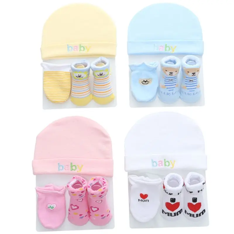 Special Offers Infant Hat Gloves Socks Mittens Baby-Hat Accessorise Boy Cap Toddler Newborn-Baby Comfy 3BjBKmg6M