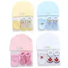 Autumn Winter Baby Hat and Mittens Girl Boy Cap Socks Comfy Infant Hat & Gloves Cotton Toddler Newborn Baby Accessorise For 0-3 ► Photo 1/6