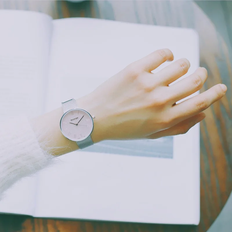 

CHIC-Style Female Students Watch Korean-style Simple Hipster Versatile Metal Chain Mori Girl Line Literature And Art Retro Quart