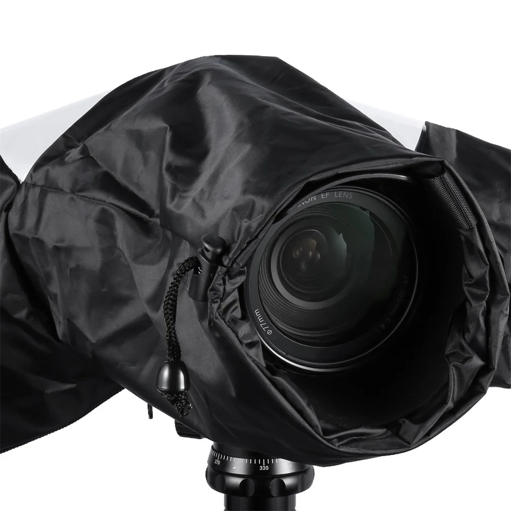 Waterproof Water Resistant Ballistic Nylon Rain Cover With Adjustable Enclosed Hand Sleeves For Cameras Waterproof Water Resistant Ballistic Nylon Rain Cover With Adjustable Enclosed Hand Sleeves For Cameras