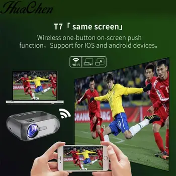 

LED mobile phone wireless co-screen projector 1280*720 handheld HDMI HDMI USB home theater video game 3D projector